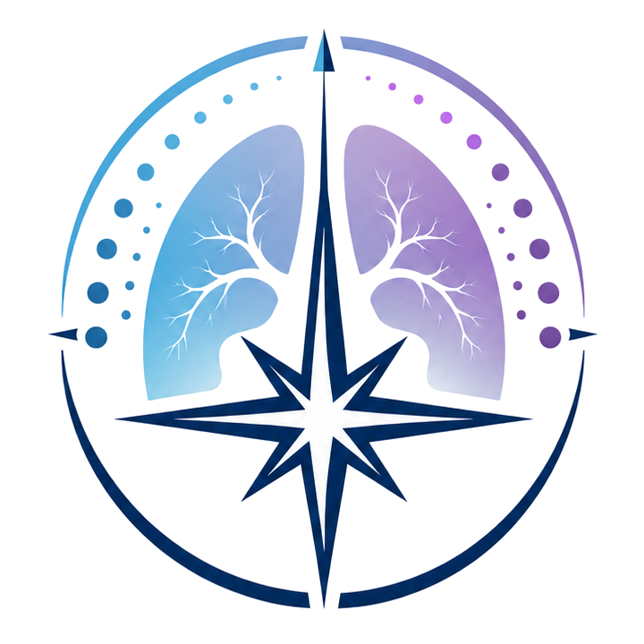 POLARIS emblem: lungs and a compass star